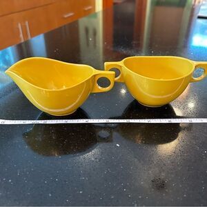 EUC Vintage Mid Century Modern Sun Valley Melmac Cream and Sugar Servers